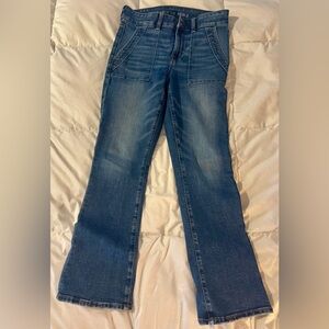 American Eagle Outfitters Dark Blue Flare Jeans